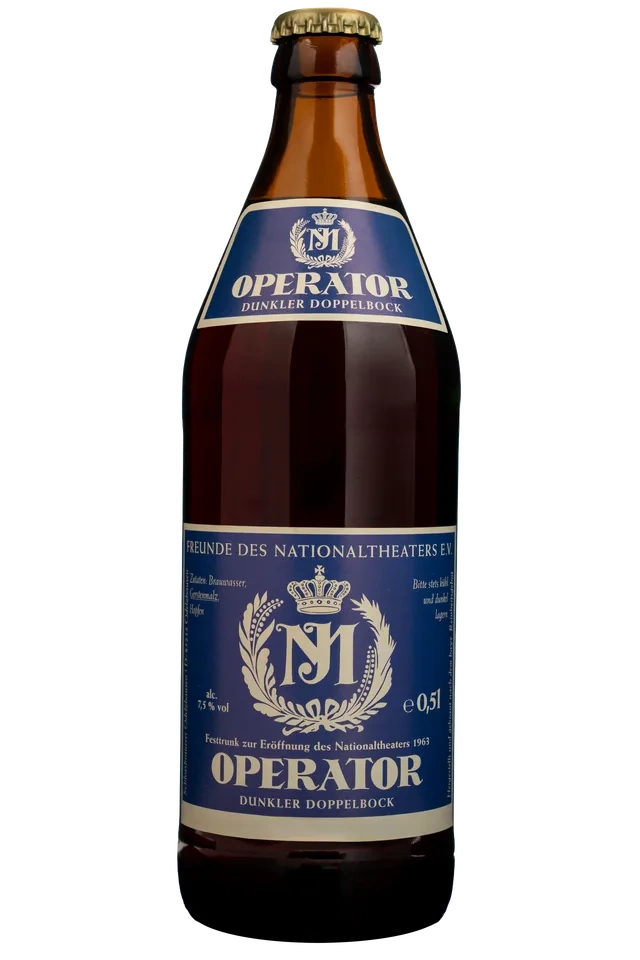 Bottle of OPERATOR dark doppelbock from Schlossbrauerei Odelzhausen